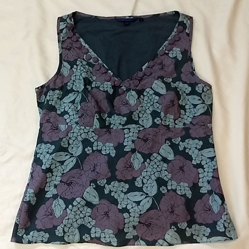 Boden ladies sleeveless top, side zip 14